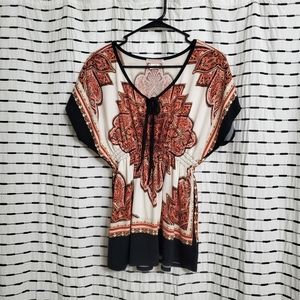 Claudia Richard Dolman Elastic Waist Blouse